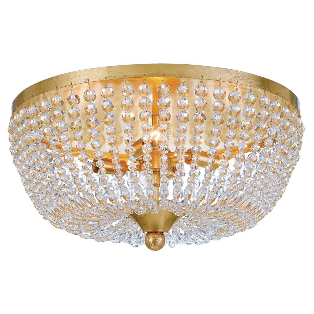 Crystorama RYLEE 605-GA Flush Mount Transitional - Antique Gold