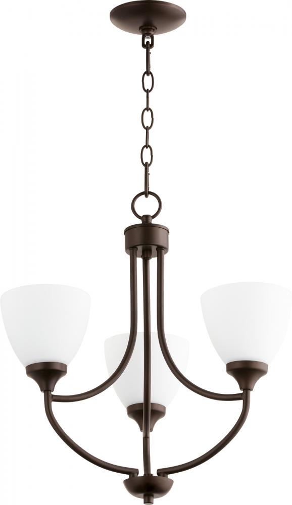 Quorum Lighting ENCLAVE 6059-3-86 Chandelier Traditional - Oiled Bronze