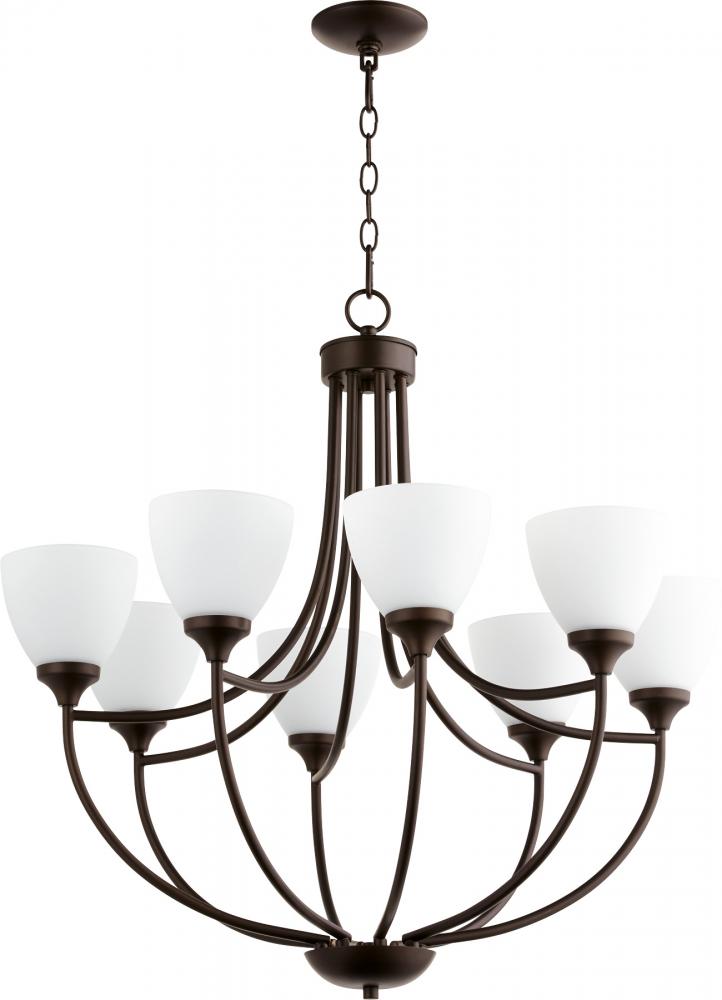 Quorum Lighting ENCLAVE 6059-8-86 Chandelier Traditional - Oiled Bronze