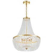 Crystorama Rylee 608-GA – 18.75 Inch – 6 Light – Chandelier – Antique Gold – Damp Rated