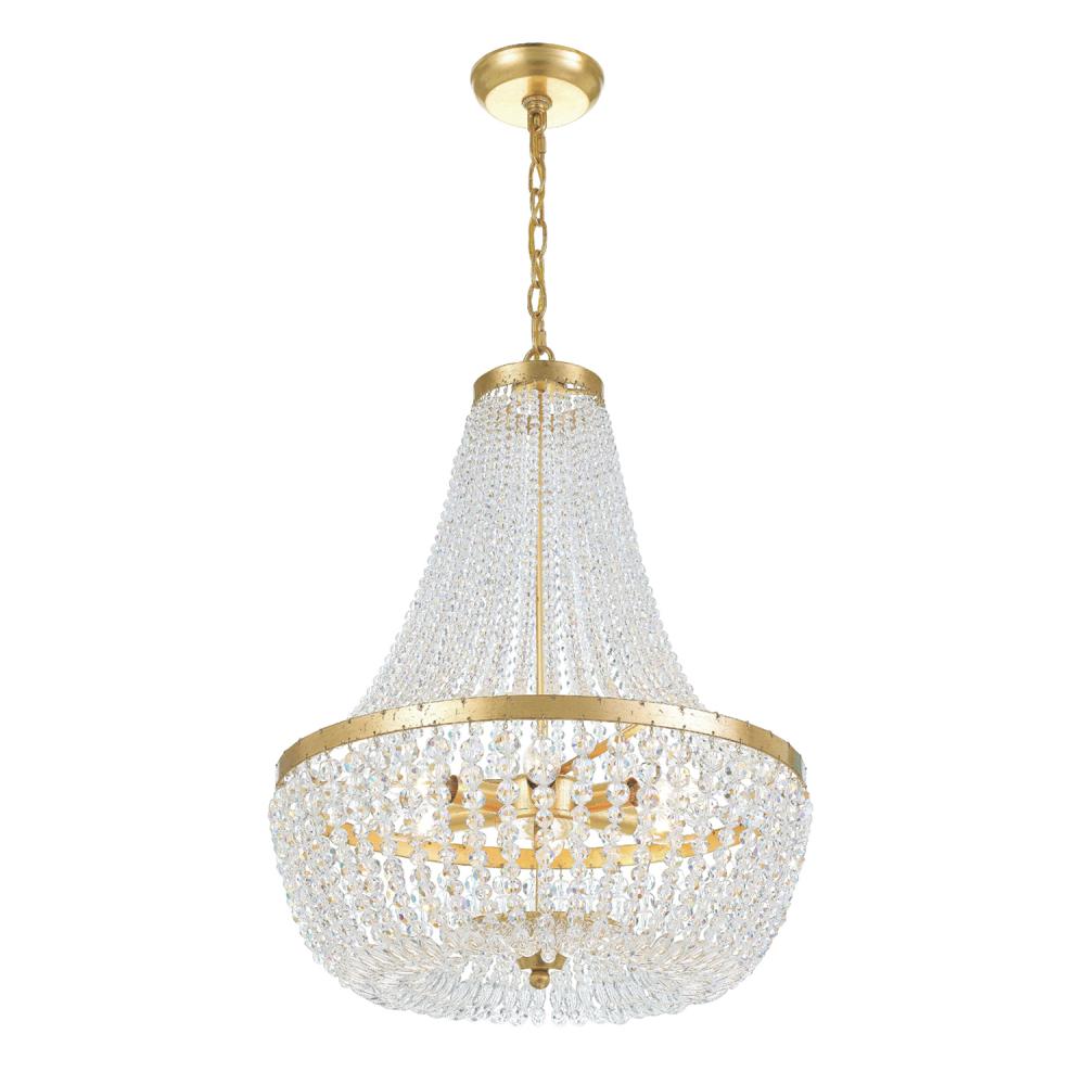 Crystorama RYLEE 608-GA Chandelier Americana - Antique Gold