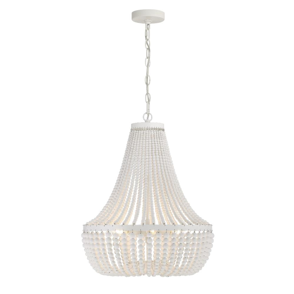 Crystorama RYLEE 608-MT Chandelier Transitional - Matte White