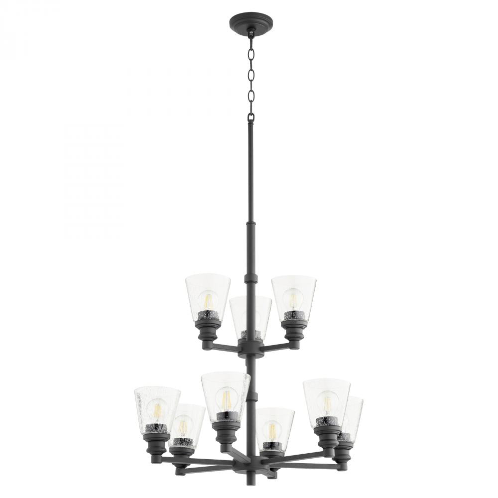 Quorum Lighting DUNBAR 609-9-69 Chandelier Contemporary - Textured Black