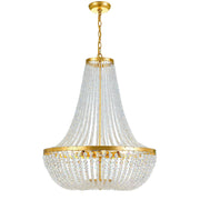 Crystorama Rylee 609-GA – 24.75 Inch – 8 Light – Chandelier – Antique Gold – Damp Rated