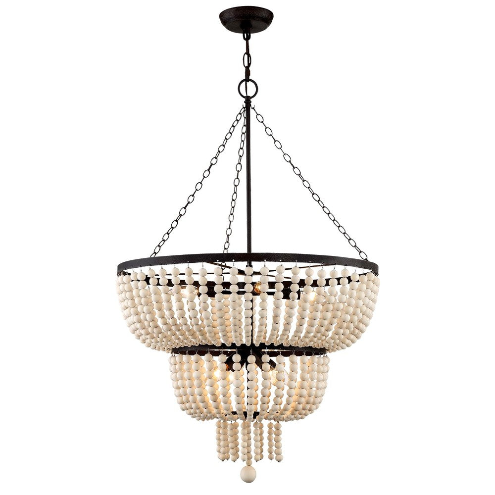 Crystorama RYLEE 610-FB Chandelier Transitional - Forged Bronze