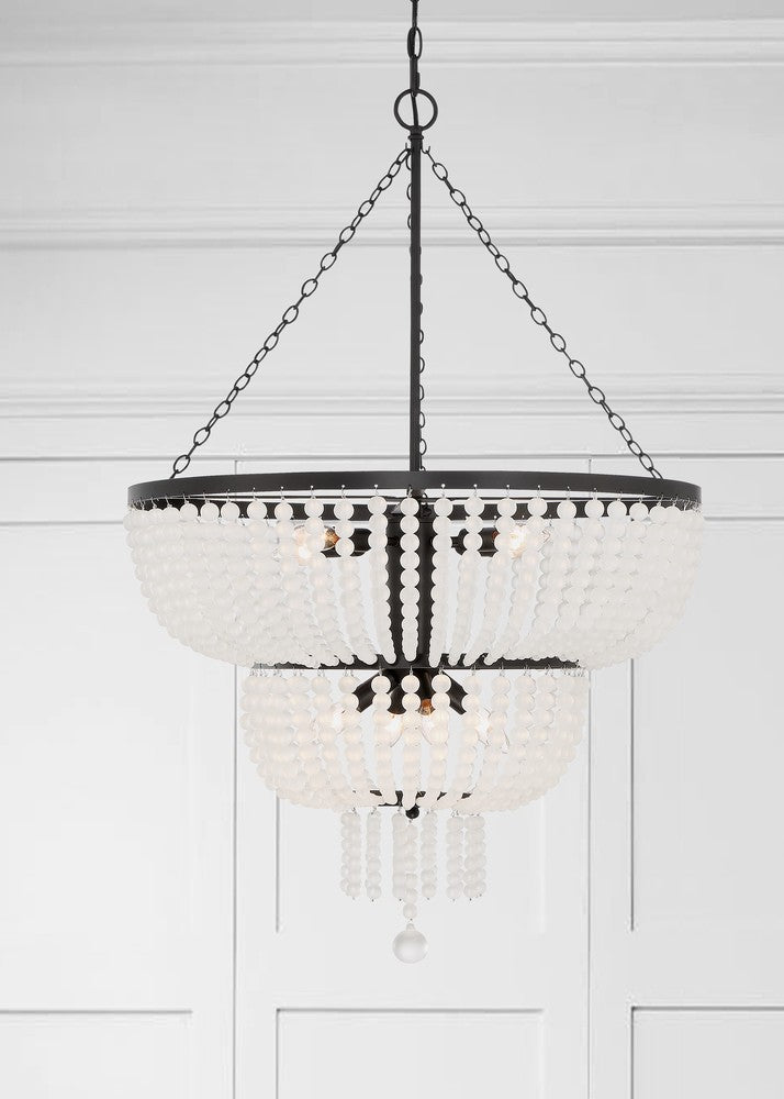 Crystorama RYLEE 610-MK Chandelier Transitional - Matte Black