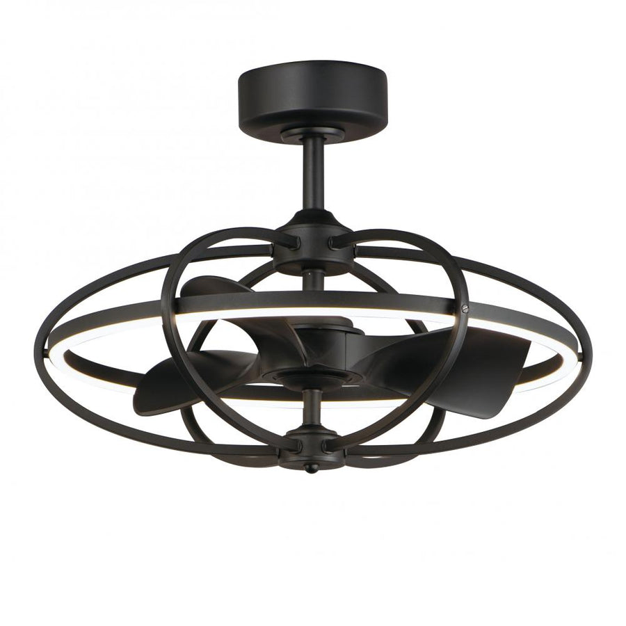 Maxim Lighting 61002BK Corona 27.5 Inch Fan Fandelight – Black