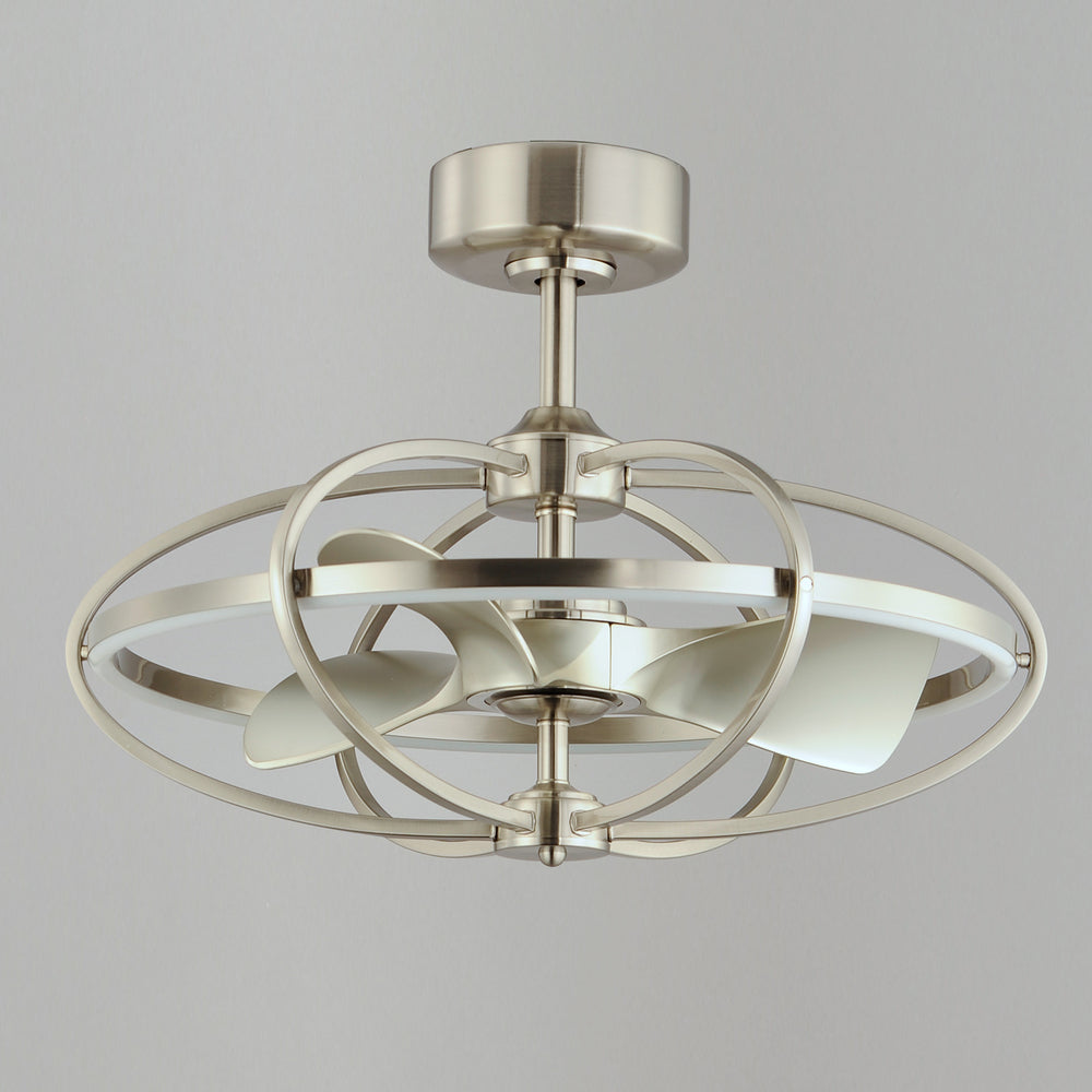 Maxim Lighting CORONA FAN 61002SN Fan Modern - Nickel