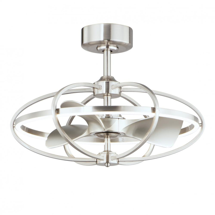 Maxim Lighting 61002SN Corona 27.5 Inch Fan Fandelight – Satin Nickel