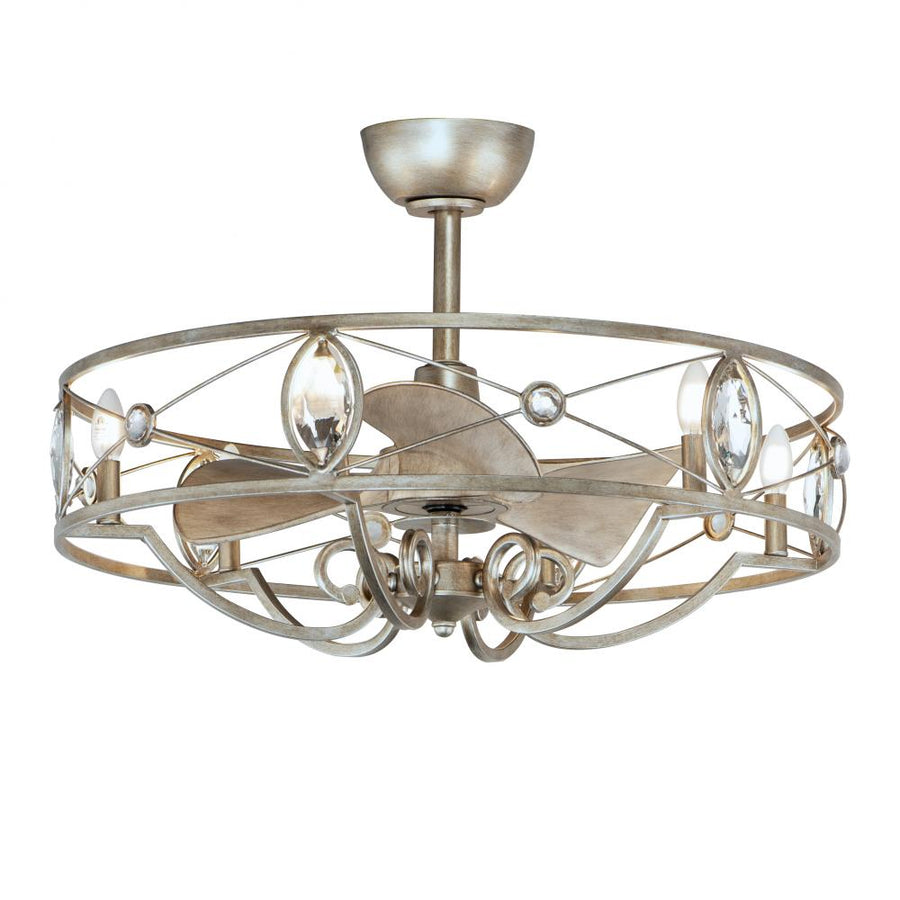 Maxim Lighting 61013SM Solitaire Fandelight 30.75 Inch – Silver Mist