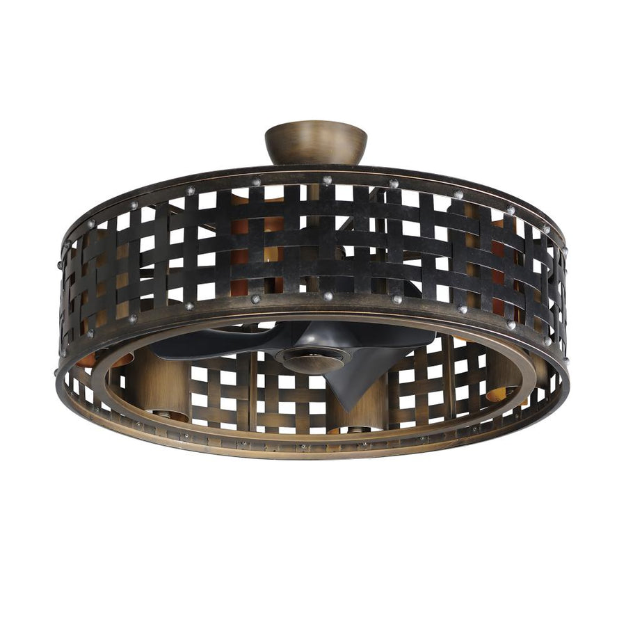 Maxim Lighting 61016BZGT Portcullis Fandelight 32.75 Inch – Bronze Gilt