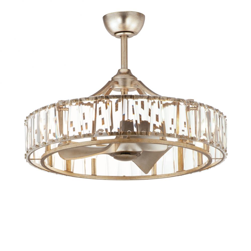 Odeon Fandelight 32.75 Inch – Golden Silver