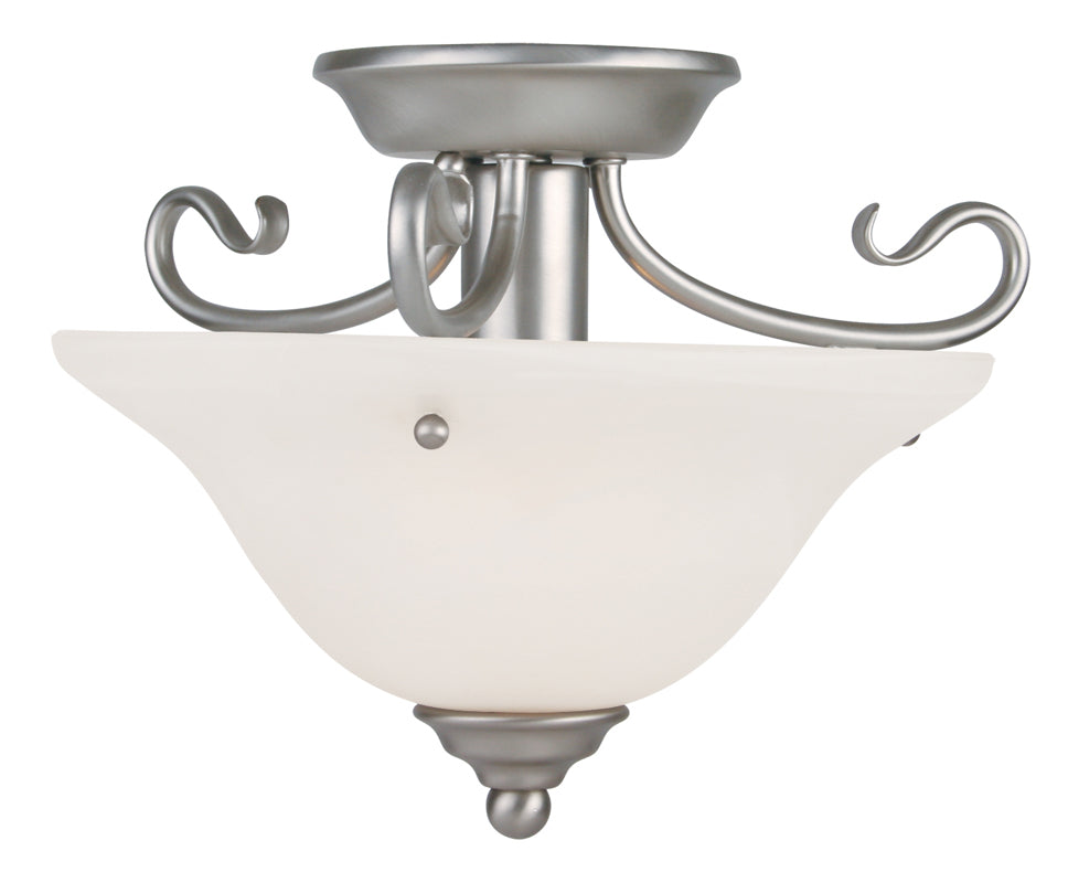 Livex Lighting CORONADO 6109-91 Flush Mount Transitional - Brushed Nickel