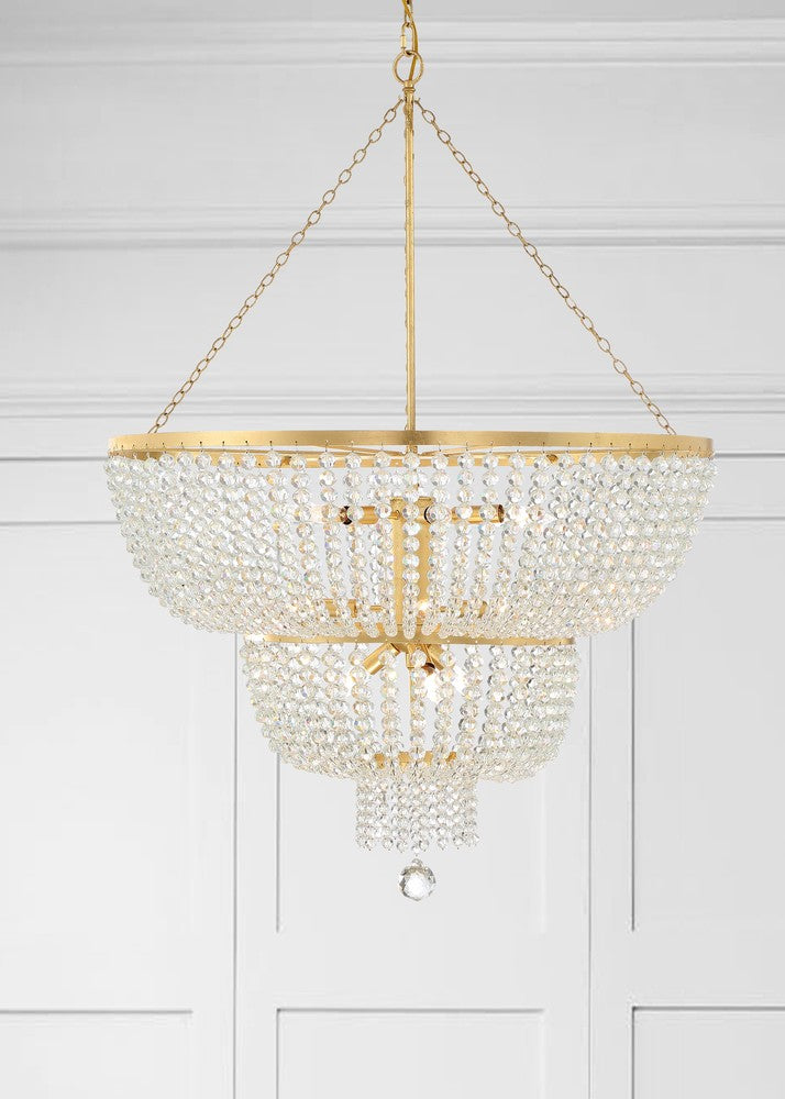 Crystorama RYLEE 612-GA Chandelier Americana - Antique Gold