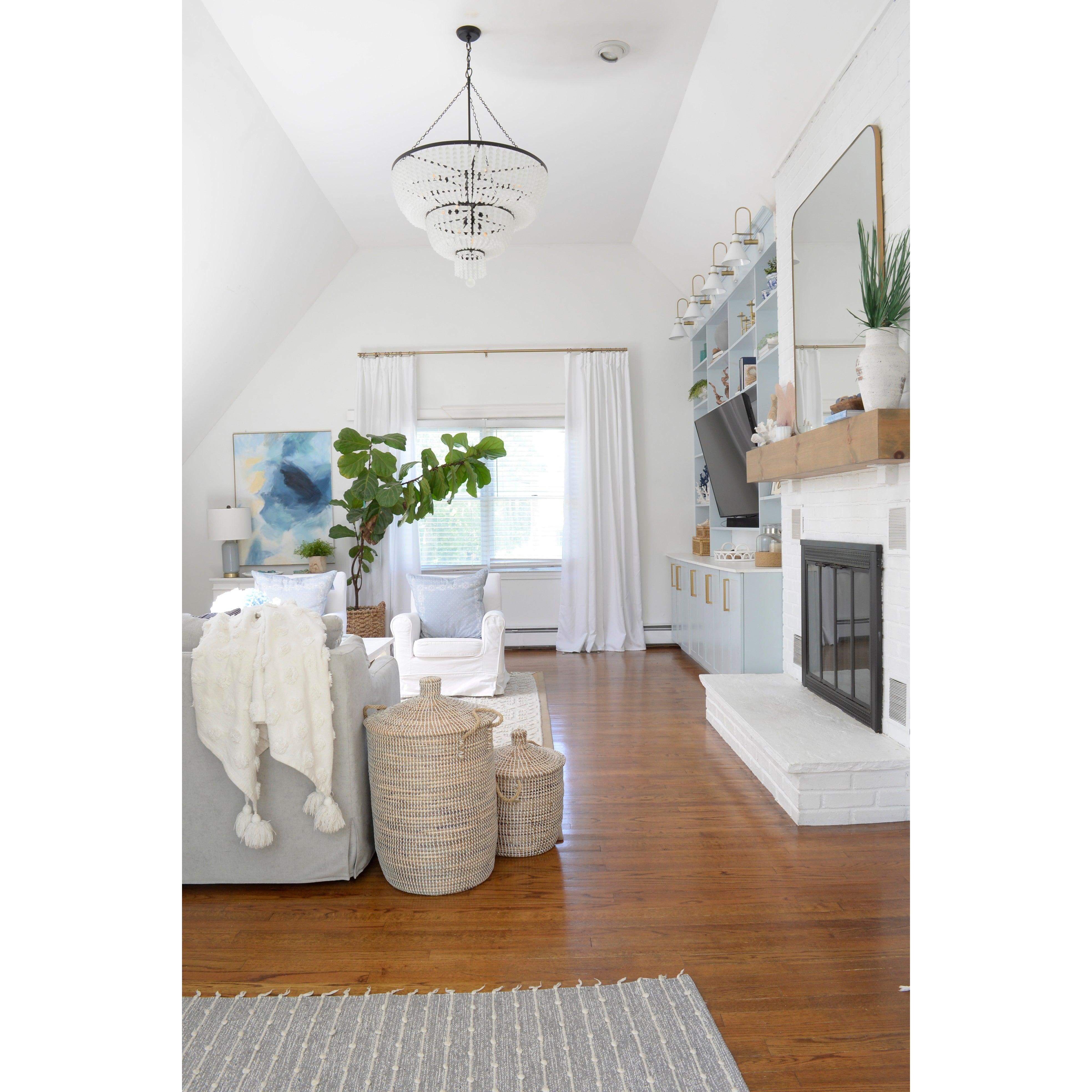 Crystorama Rylee 612-MK – 32 Inch – 12 Light – Chandelier – Matte Black – Damp Rated