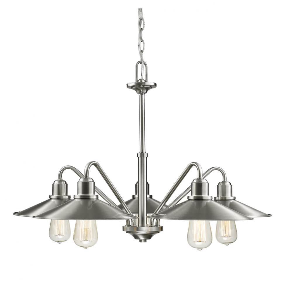 Z-Lite Lighting NICKEL TONES 613-5-BN Chandelier - Nickel