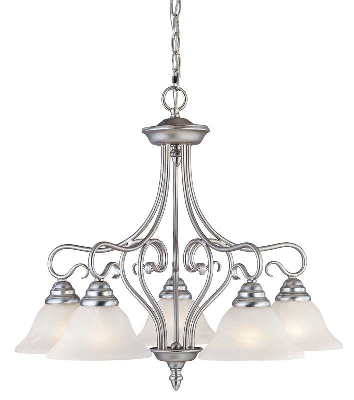 Livex Lighting CORONADO 6135-91 Chandelier Transitional - Brushed Nickel