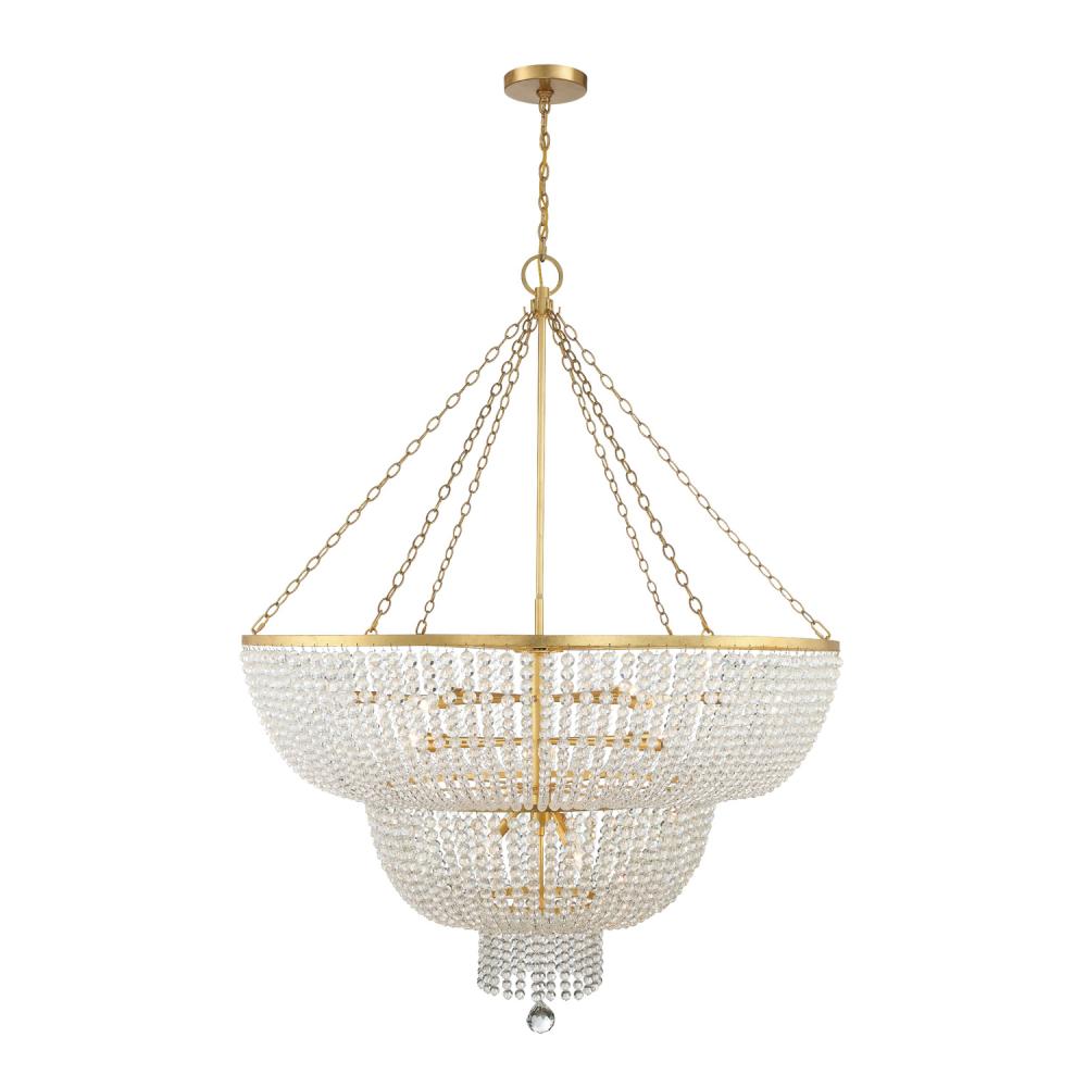 Crystorama RYLEE 614-GA Chandelier Americana - Antique Gold