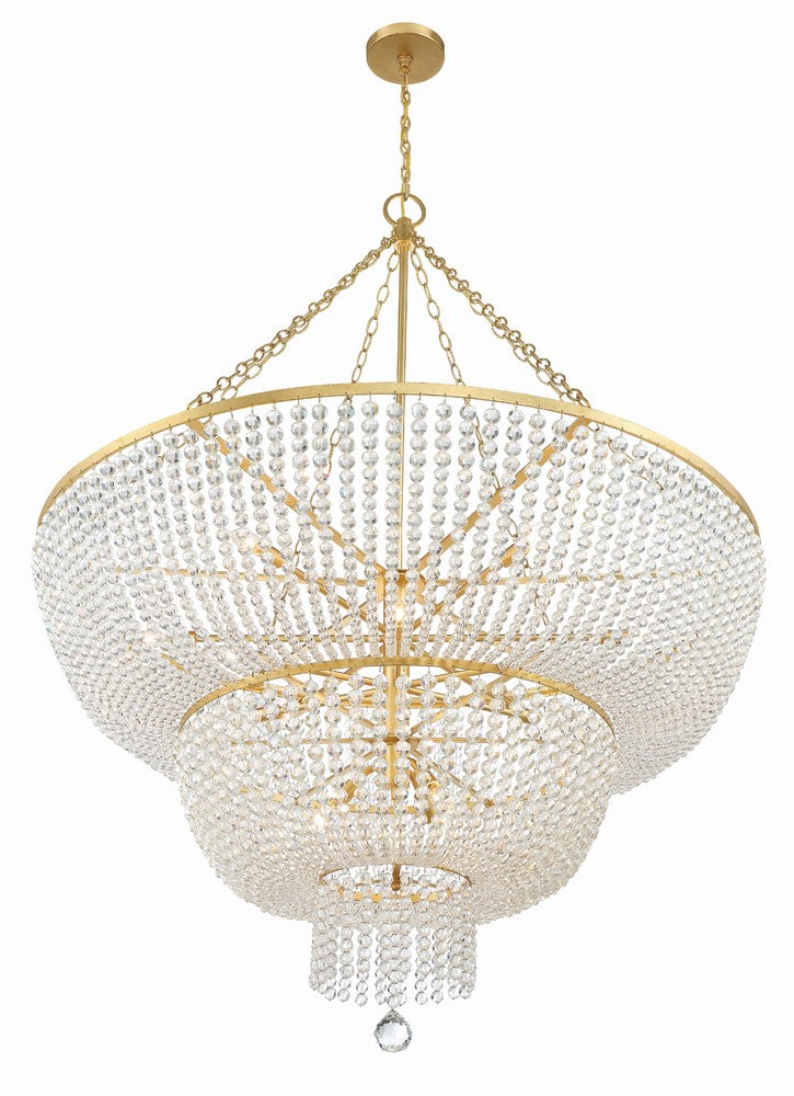 Crystorama RYLEE 614-GA Chandelier Americana - Antique Gold