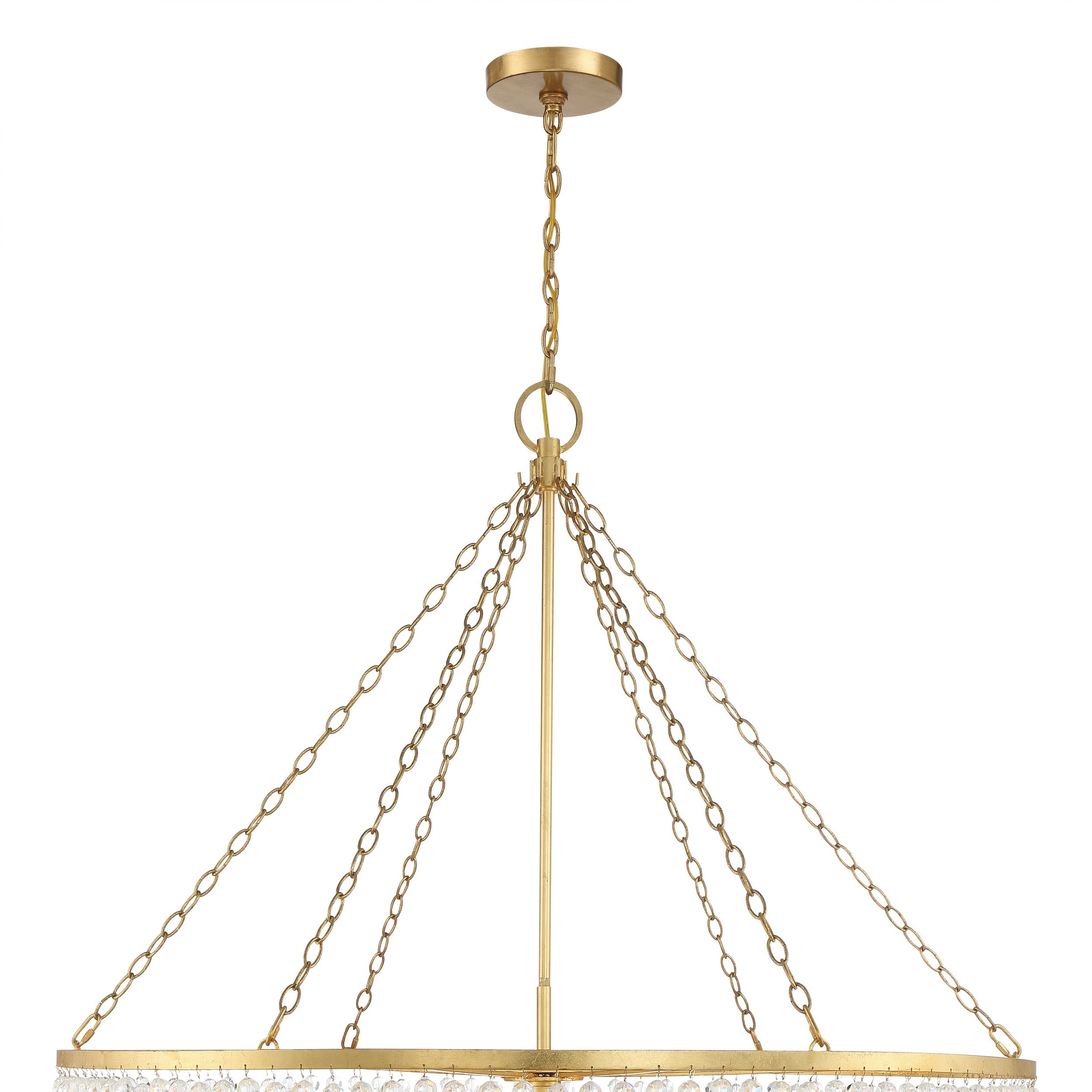 Crystorama Rylee 614-GA – 48.5 Inch – 15 Light – Chandelier – Antique Gold – Damp Rated
