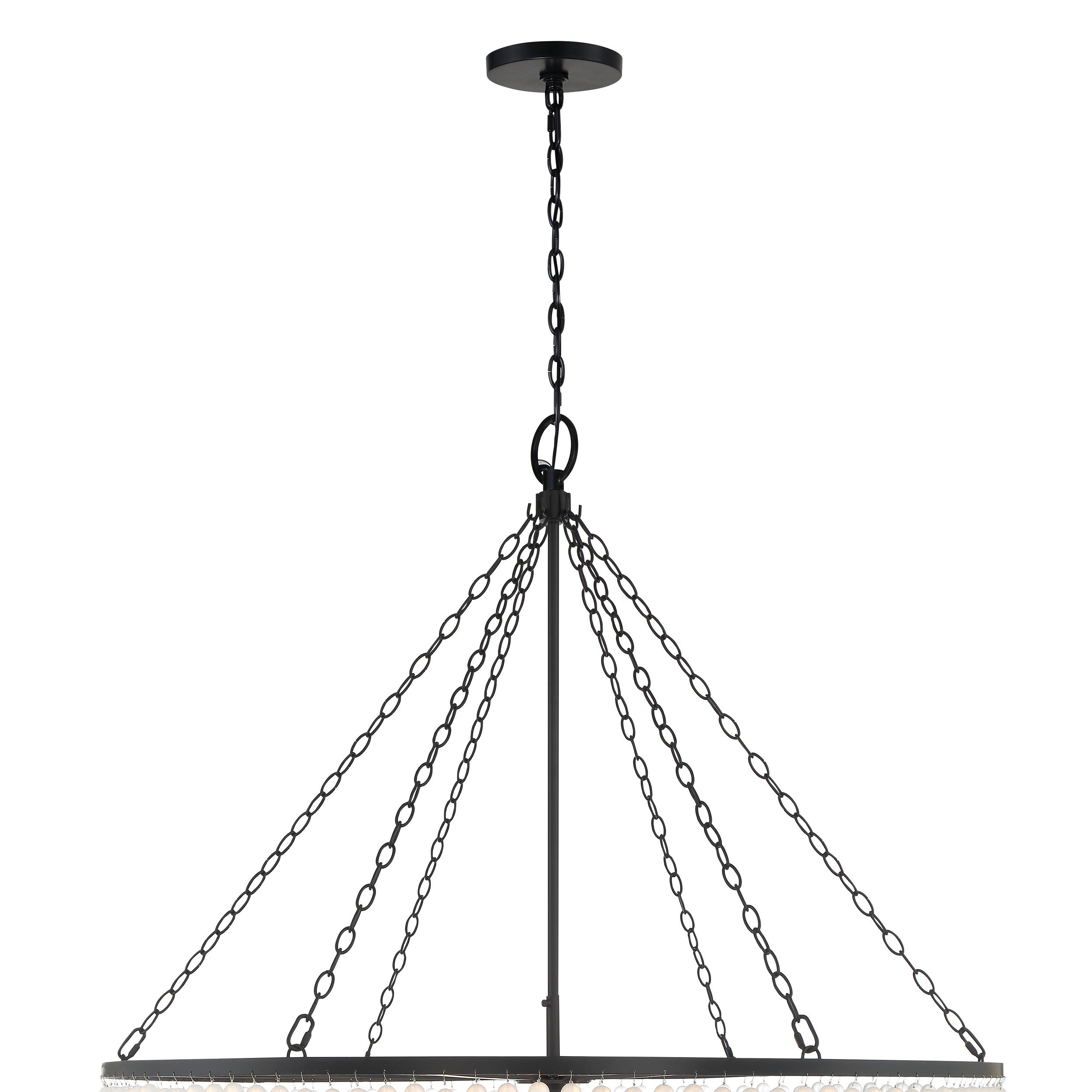 Crystorama Rylee 614-MK – 48.5 Inch – 15 Light – Chandelier – Matte Black – Damp Rated