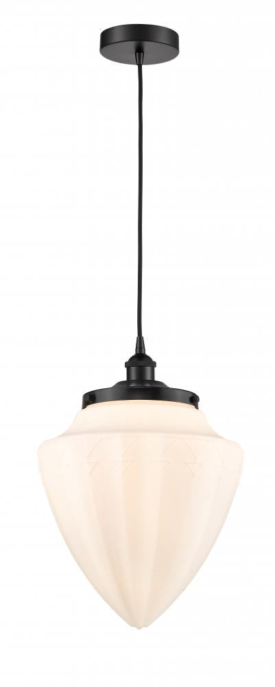 Innovations Lighting BULLET 616-1PH-BK-G661-12 Mini Pendant Art Deco - Black