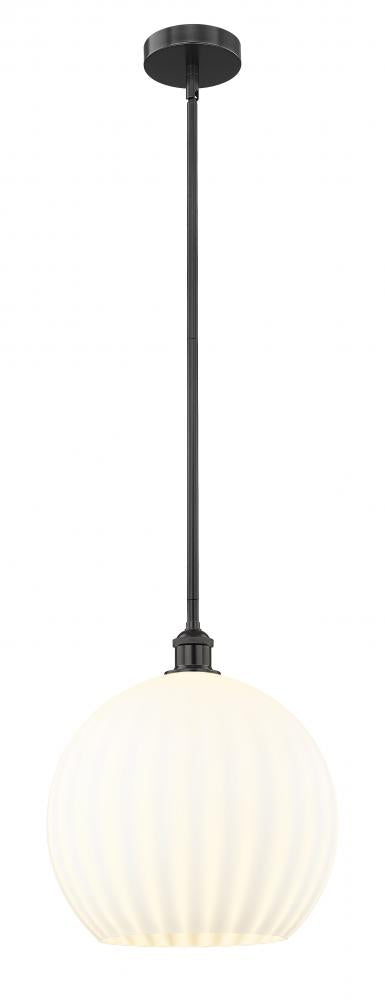 Innovations Lighting 616-1S-BK-G1217-14WV Pendant - Matte Black