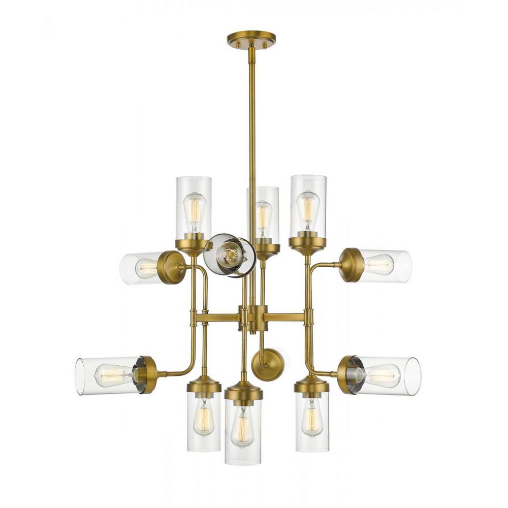 12 Light Chandelier-Clear