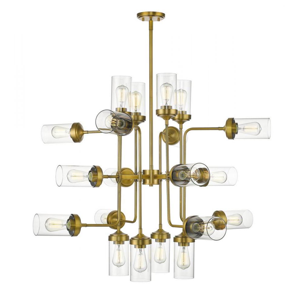 20 Light Chandelier-Clear