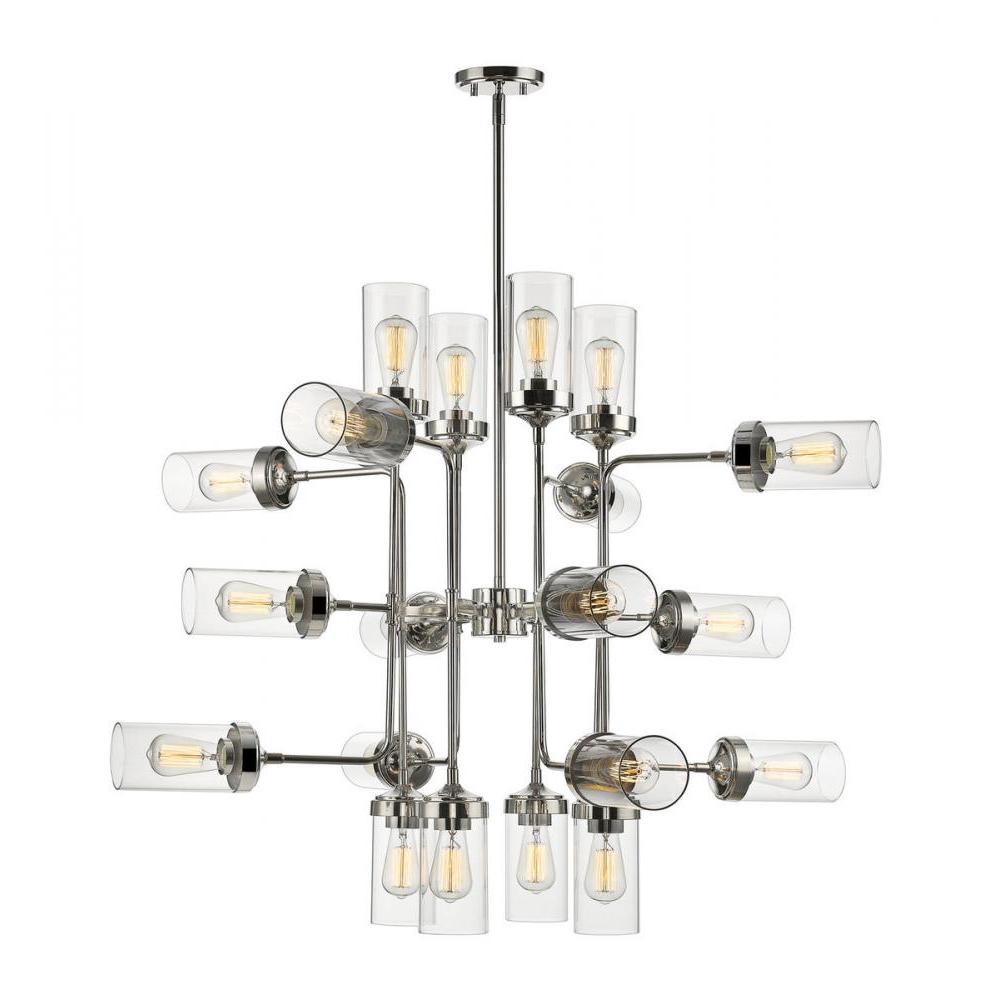 20 Light Chandelier-Clear