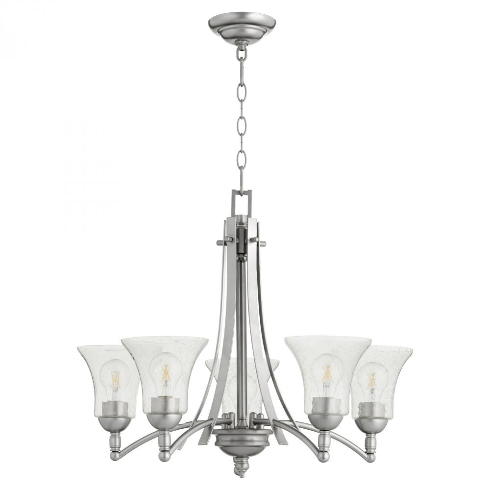 Quorum Lighting ASPEN 6177-5-64 Chandelier Transitional - Classic Nickel