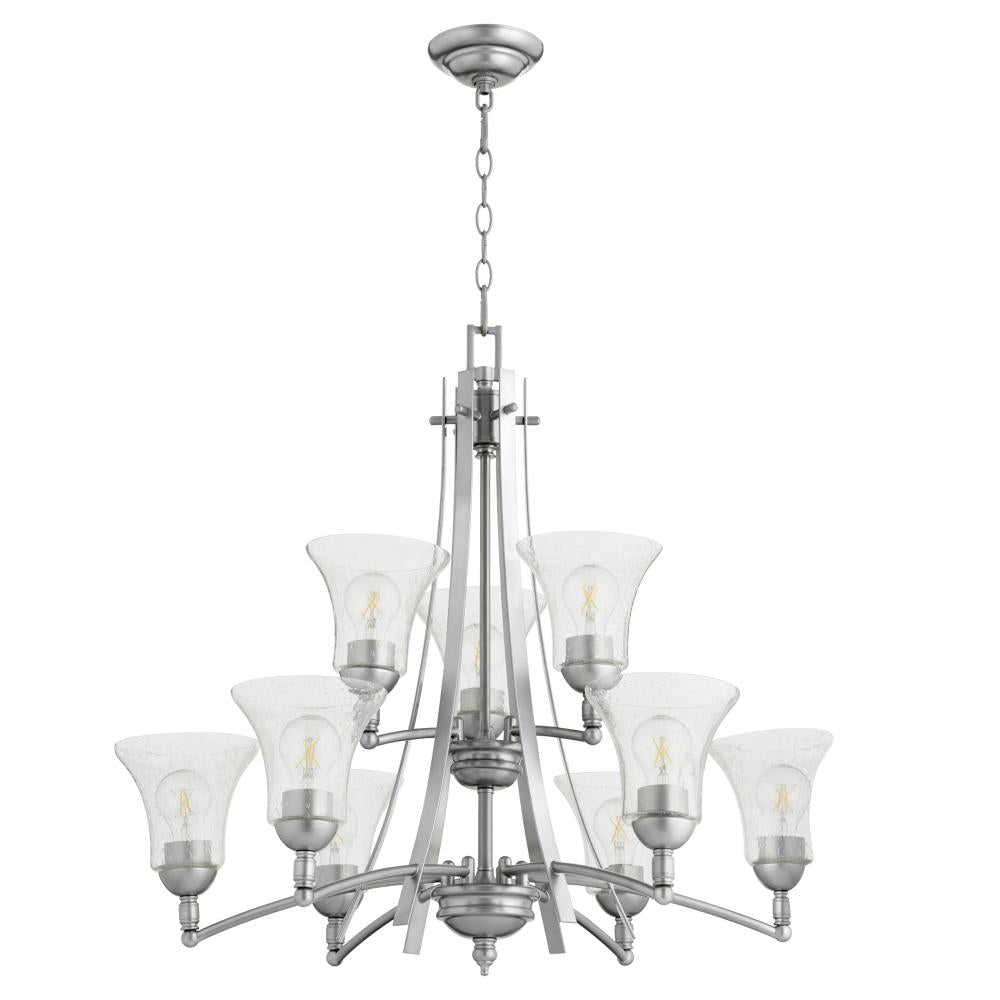 Quorum Lighting ASPEN 6177-9-64 Chandelier Transitional - Classic Nickel