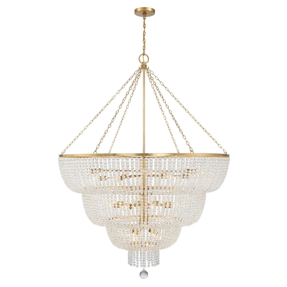 Crystorama RYLEE 618-GA Chandelier Americana - Antique Gold