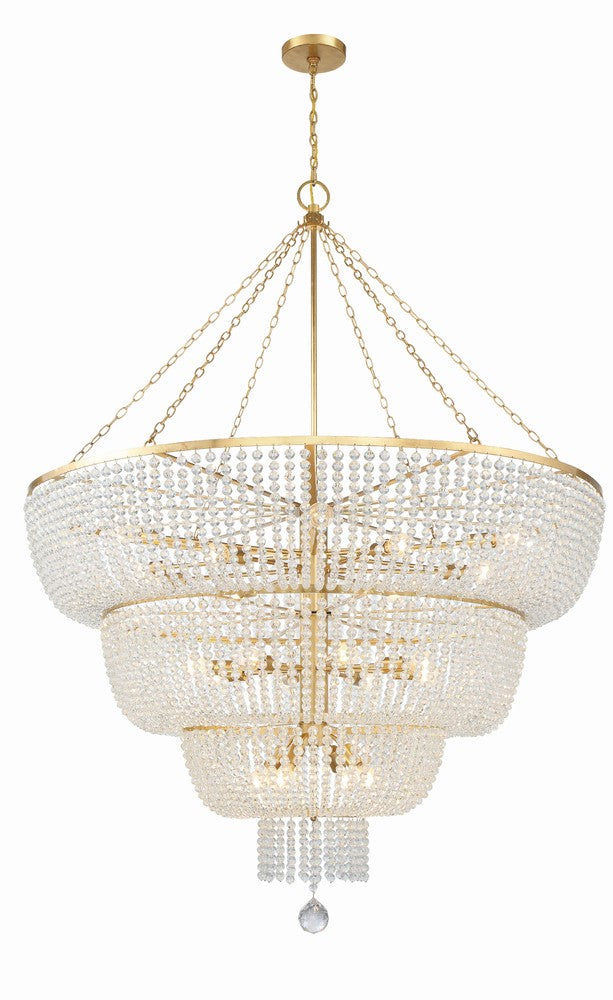 Crystorama RYLEE 618-GA Chandelier Americana - Antique Gold