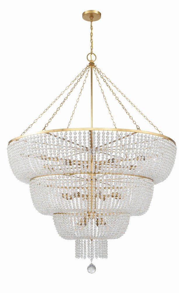 Crystorama RYLEE 618-GA Chandelier Americana - Antique Gold