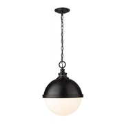 2 Light Pendant-Matte Black