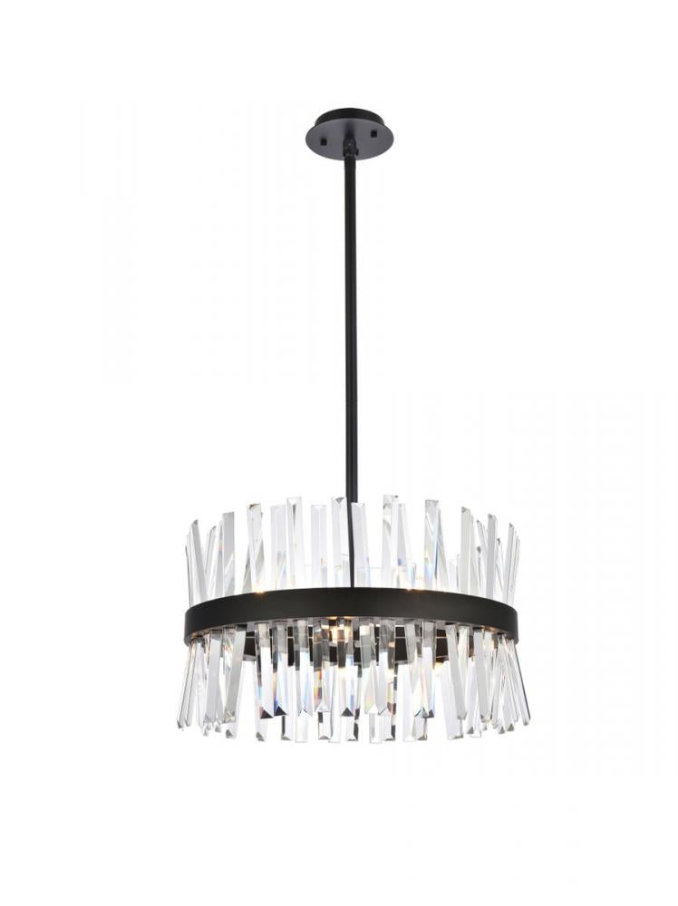 Elegant Lighting SEREPHINA 6200D20BK Pendant Modern - Black