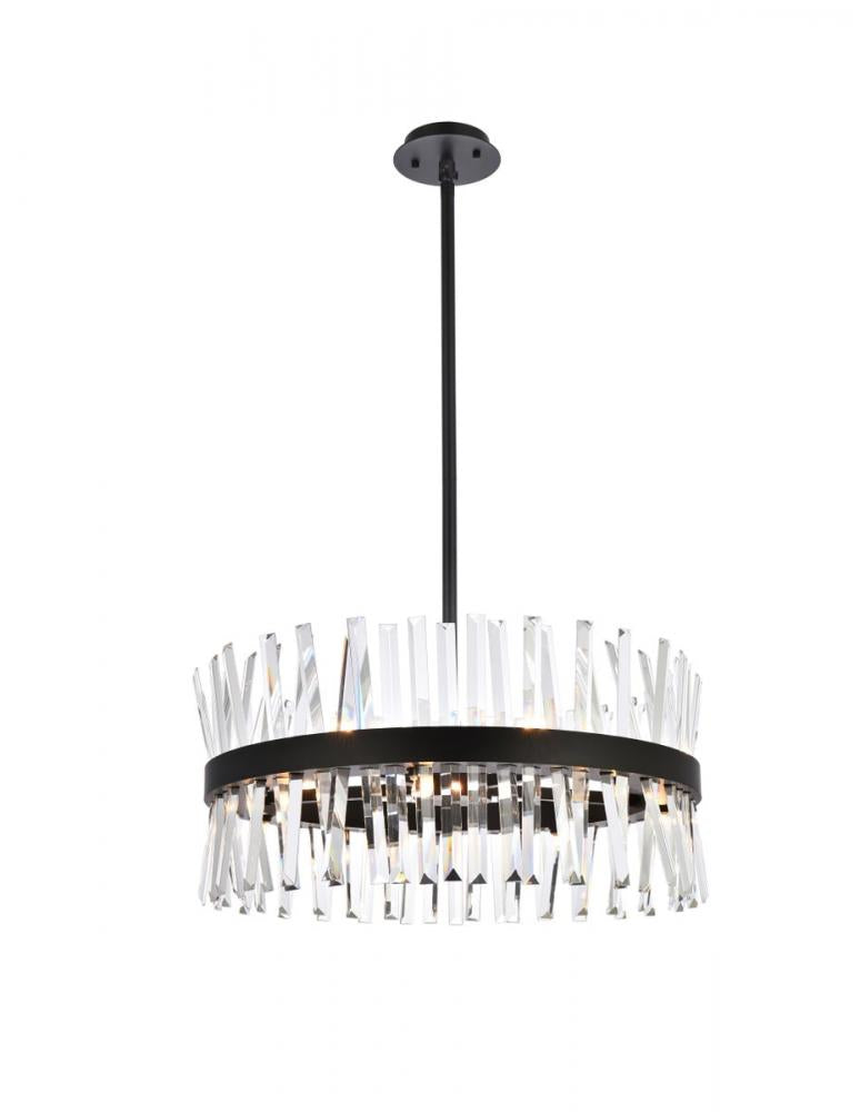 Elegant Lighting SEREPHINA 6200D25BK Pendant Modern - Black