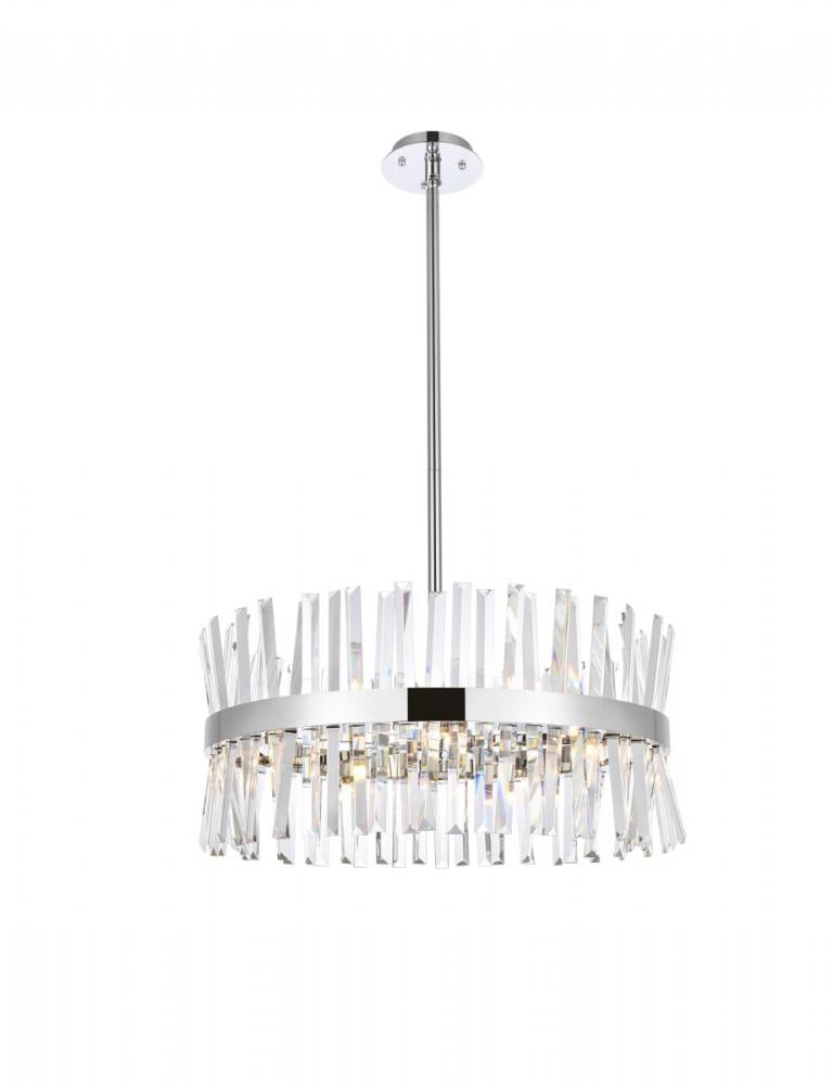 Elegant Lighting SEREPHINA 6200D25C Pendant Modern - Chrome