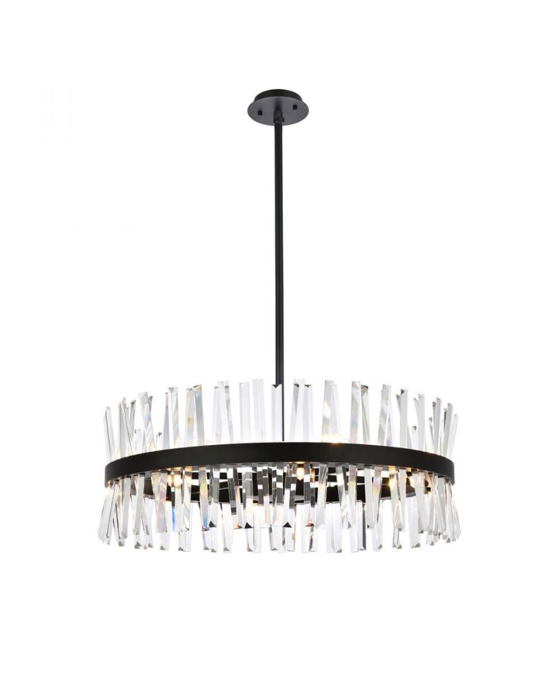 Elegant Lighting SEREPHINA 6200D32BK Chandelier Modern - Black