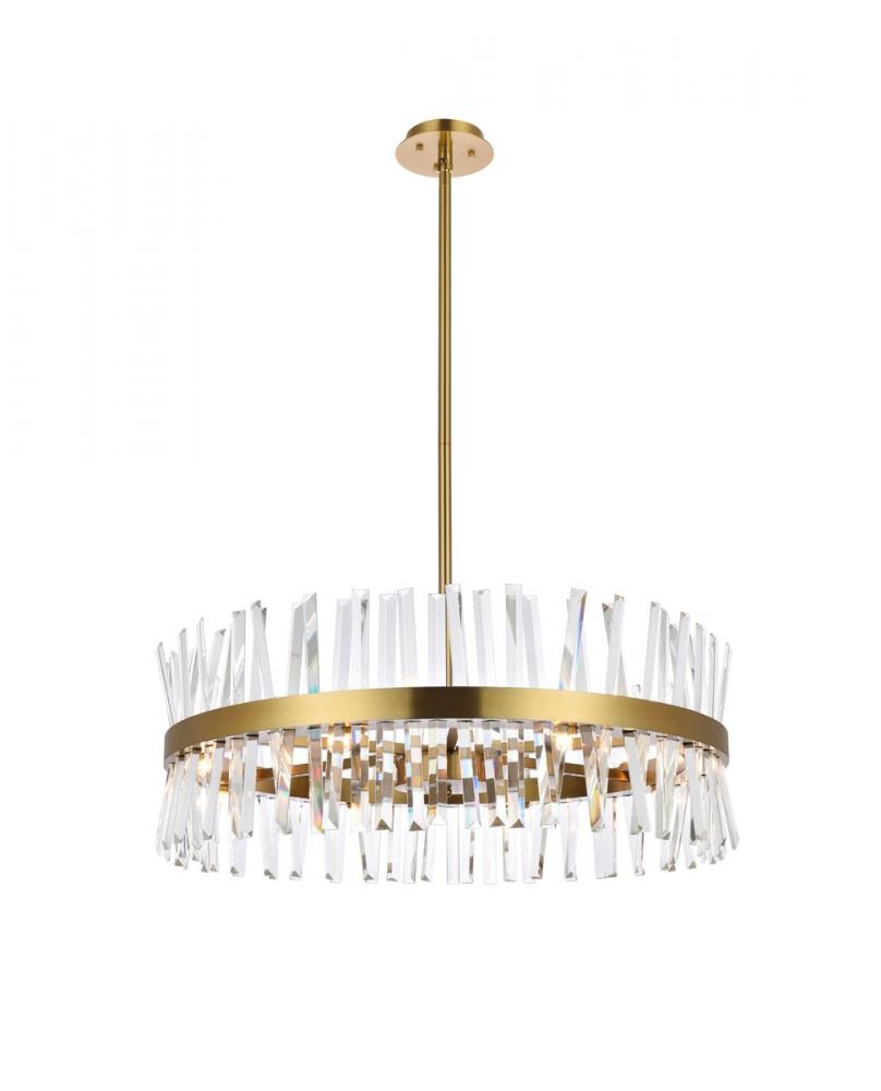 Elegant Lighting SEREPHINA 6200D32SG Chandelier Modern - Satin Gold