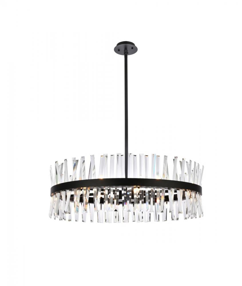 Elegant Lighting SEREPHINA 6200D36BK Chandelier Modern - Black