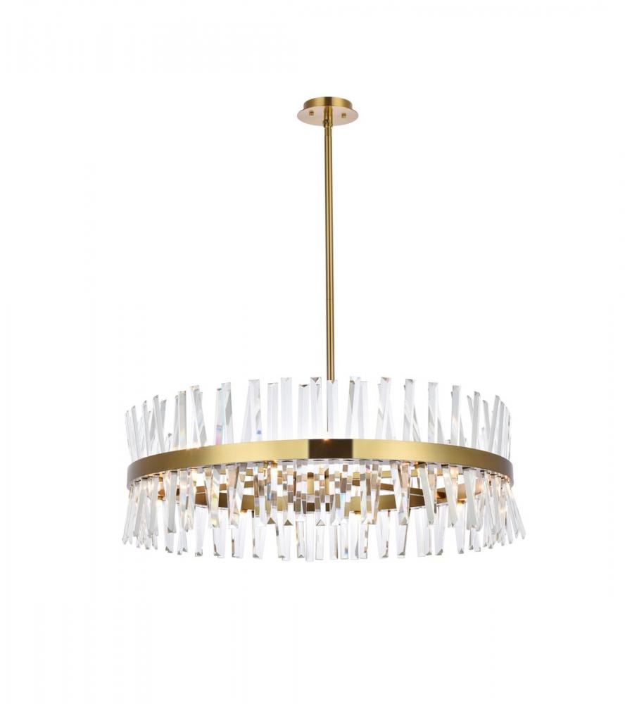 Elegant Lighting SEREPHINA 6200D36SG Chandelier Modern - Satin Gold