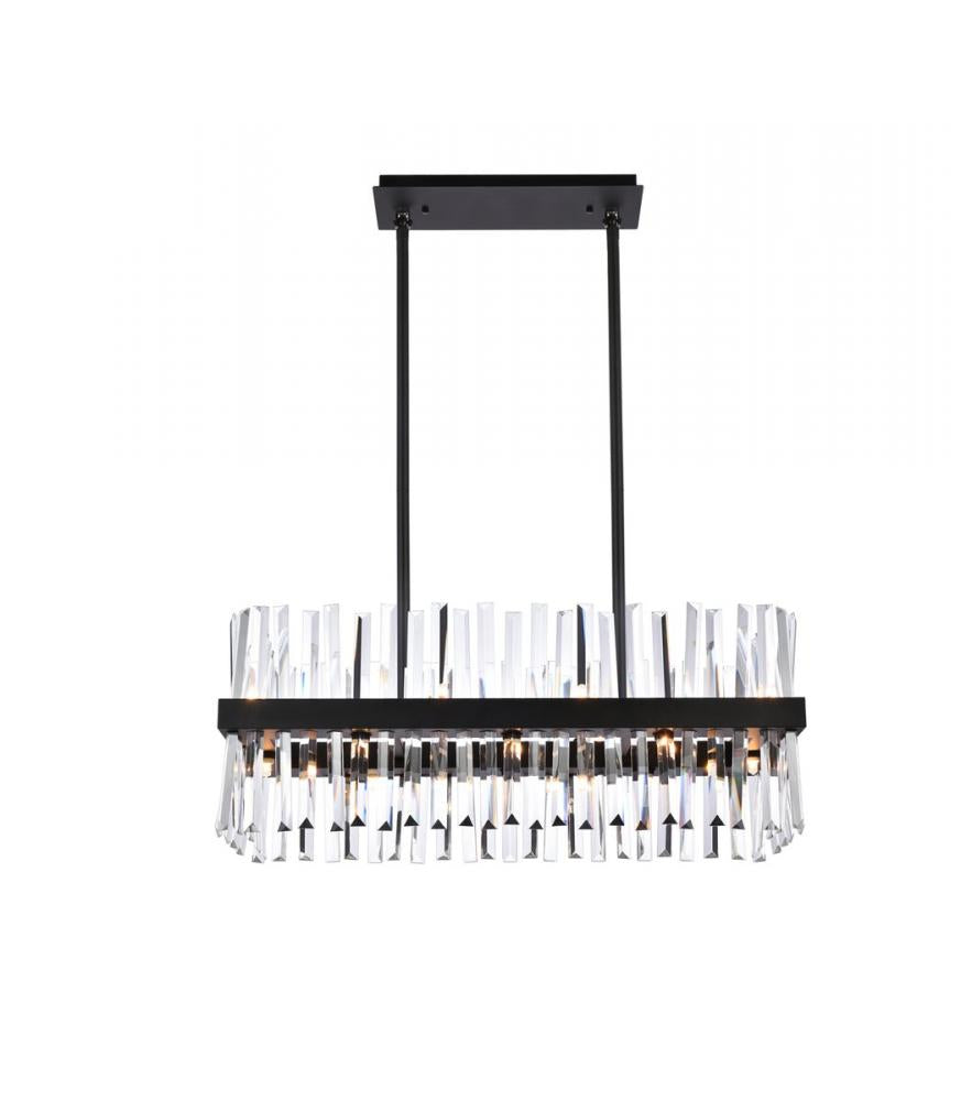 Elegant Lighting SEREPHINA 6200G30BK Chandelier Modern - Black