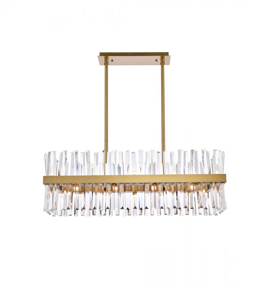 Elegant Lighting SEREPHINA 6200G36SG Chandelier Modern - Satin Gold