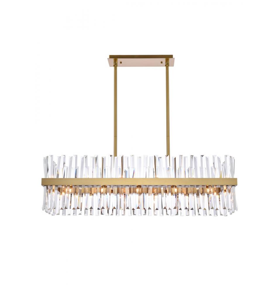 Elegant Lighting SEREPHINA 6200G42SG Chandelier Modern - Satin Gold