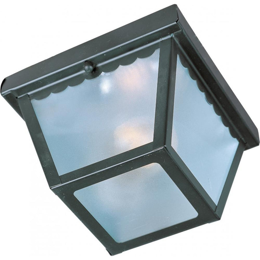 Maxim Lighting 6203FTBK Outdoor Essentials 7.5 Inch Flush Mount Light – Black