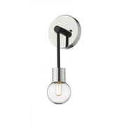 1 Light Wall Sconce-Clear