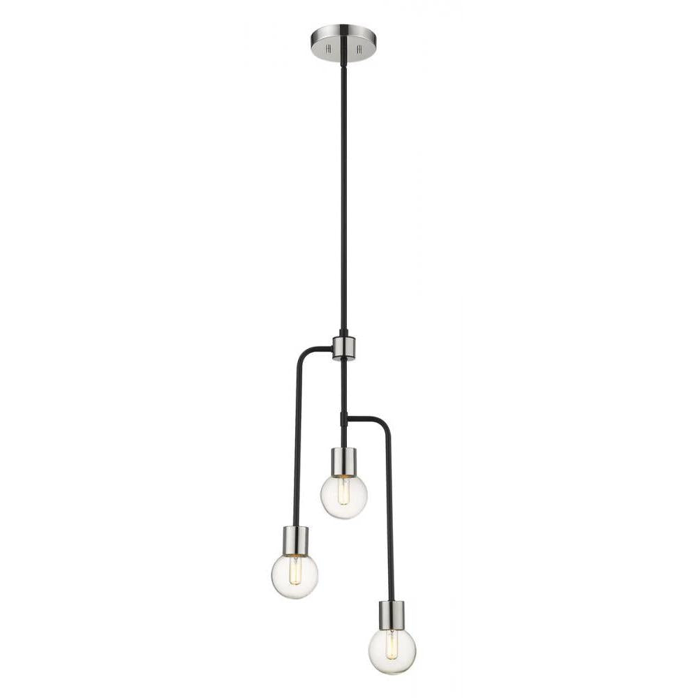 3 Light Chandelier-Clear