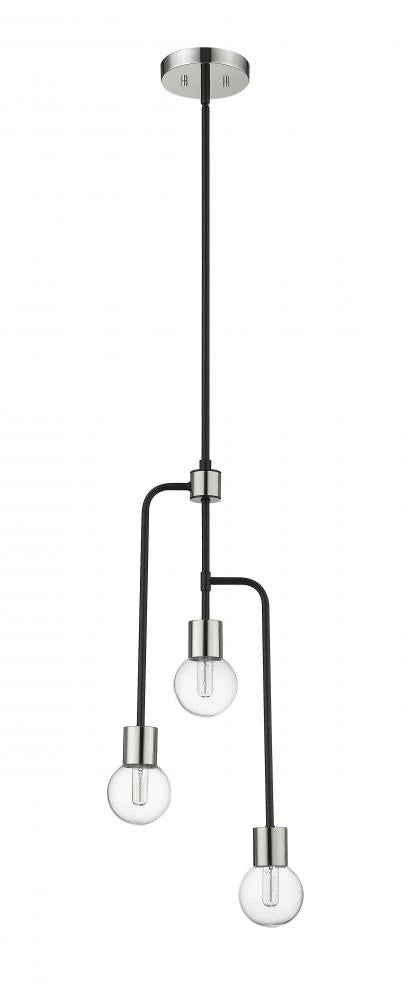 Z-Lite Lighting 621-3MB-PN Chandelier Art Deco - Nickel